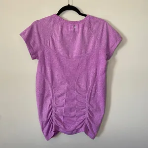 Athleta Purple Fastest Track Seamless Tee Sz Large thumbnail 3