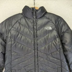 The North Face 550 Fill Down Puffer Jacket Black Womens Size Small‎ Winter Hip thumbnail 10