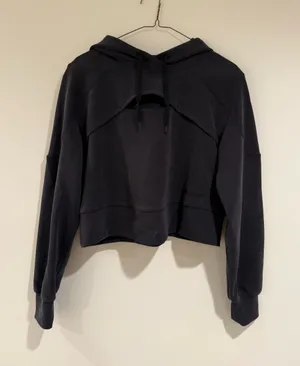 Lululemon Cropped Black Hoodie thumbnail 1