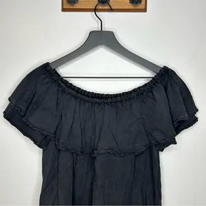 Zara‎ Black Off the Shoulder Dress Size M thumbnail 3