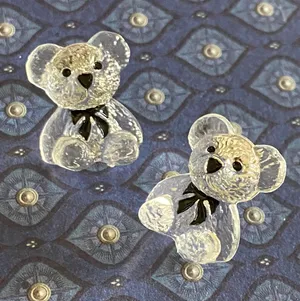 Clear Bears Kawaii Stud Earrings thumbnail 2