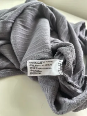 wild fable Ribbed Square-Neck Long Sleeve Maxi Dress - Gray thumbnail 5