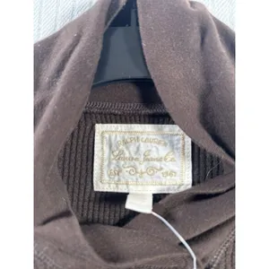 Lauren Ralph Lauren Women’s XL Brown Waffle Knit Thermal Shawl Collar Pullover thumbnail 6
