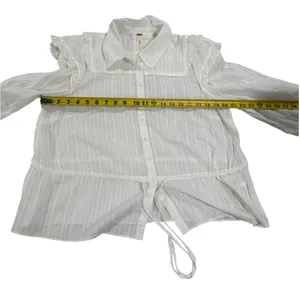 Free People Women’s White‎ Cotton Blouse thumbnail 10