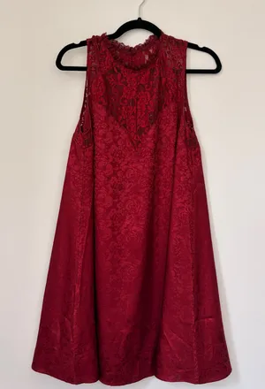 Lulus Wine Red Dress thumbnail 1