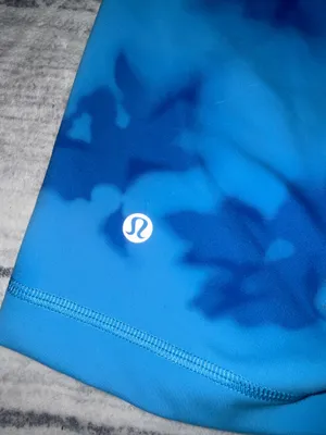 Lululemon wundertrain set hazy floral blue multi  thumbnail 7