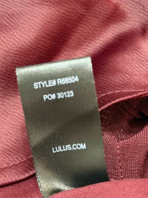 Lulus Women’s Touch of Heaven Burgundy Satin Sleeveless Jumpsuit size Large thumbnail 7