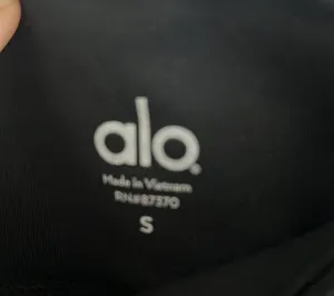 Alo Moto Style Active Legging Mesh Detailing Black Small thumbnail 5
