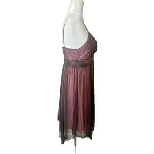 Y2k Mesh Babydoll Hot Kiss Dress Dark‎ Coquette Fairy Whimsigoth Romantic L Hoco thumbnail 6