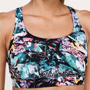 Lululemon Energy active workout bra in crush multi size 10 thumbnail 3