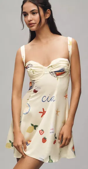 For Love & Lemons Ciao Underwire Slip Mini Dress thumbnail 6