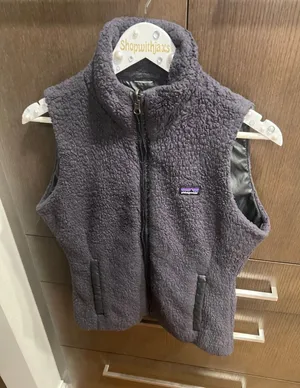 Patagonia Sherpa‎ Vest Women XL navy blue women's medium thumbnail 1