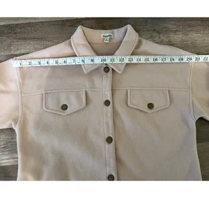 Camellia‎ Women's Fleece Shacket, Size Small thumbnail 5