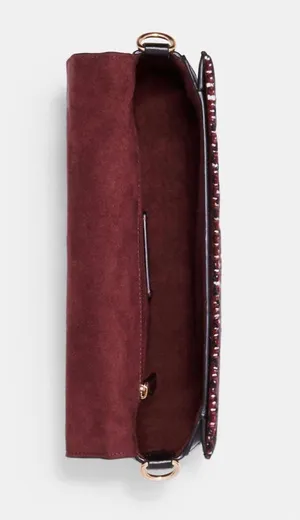 Coach Tweed Georgie Shoulder Bag Smooth Leather thumbnail 5