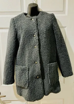 Greylin grey teddy bear coat xs thumbnail 1