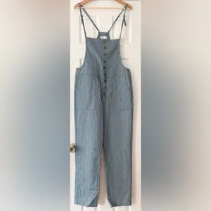 Sage The Label Blue and White Striped Overalls Size Medium‎ NWT thumbnail 5