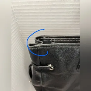Coach Black and Glossy Leather Tote thumbnail 12
