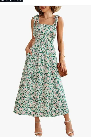 Amazon Tie Strap Maxi Dress thumbnail 1