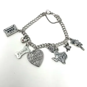 James Avery sterling silver charm bracelet, 8 charms thumbnail 2