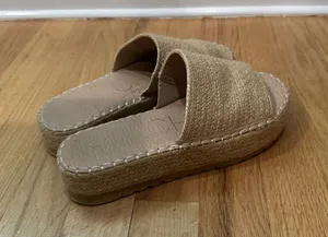Women's Natural Woven Espadrille Slide - Neutral thumbnail 1
