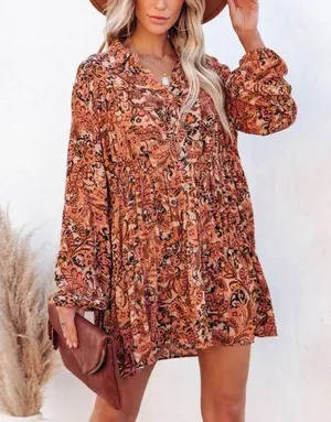 VICI | Mind Over Matter Paisley Button Down Dress thumbnail 1