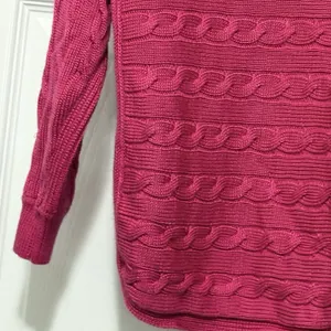 Lauren Ralph Lauren Pink Cable Knit Sweater Women’s Size XS thumbnail 6