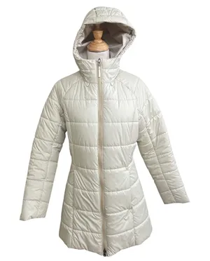 Patagonia Nano Puff Parka Womens XS Cream‎ Beige Hooded Quilted Insulated Jacket thumbnail 1