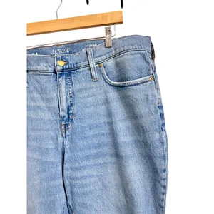 J.Crew Womens‎ 9" Demi Boot Crop Jeans Size 34 Brommell Wash Frayed Hem Denim thumbnail 3