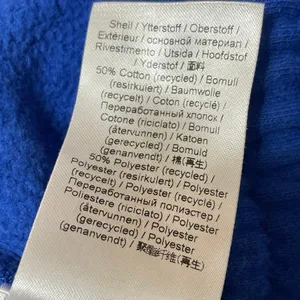 Ganni Women's Blue High Rise Drawstring Fleece Lounge Wide Sweat Shorts Size S thumbnail 5