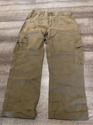 Michael Stars Los Angeles Bobbi Linen High Rise Cargo Pants thumbnail 1