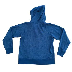 Uniqlo Hoodie Women Large Blue Excellent Zip Up Heathered Raglan Soft thumbnail 5