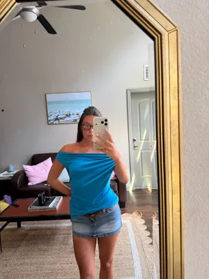 Vintage Blue Calvin Klein Top thumbnail 3