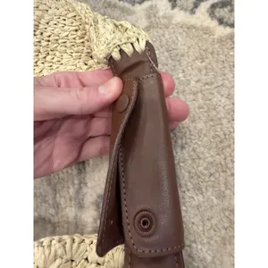 BCBGMAXAZRIA Woven Raffia Shoulder Bag In Brown NWT READ $128 thumbnail 6