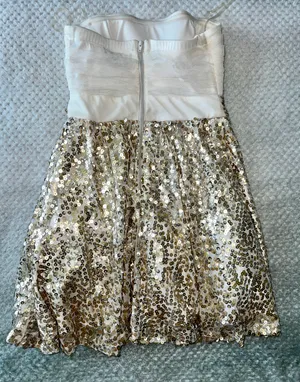 Gold Metallic Dress thumbnail 5