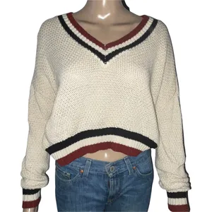 Cropped V Neck Sweater thumbnail 1