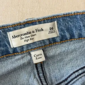 Abercrombie & Fitch Curve Love High Rise Mom Short Denim Distressed Blue Size 26 thumbnail 4