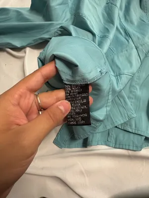 Milano size m longsleeve silk material Blue Size L thumbnail 4