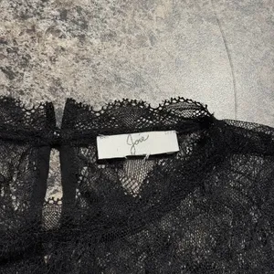 Joie Top Velvet Lace Whimsigoth Witchy Coquette Romantic Victorian Black Small thumbnail 3