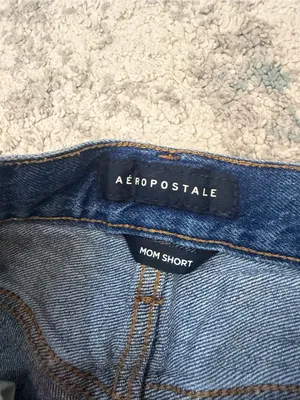 Aéropostale Mom Shorts Size 0 Distressed Light Wash Denim thumbnail 4