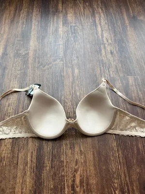 NWT Maidenform 36C Lightly Lined T-Shirt Beige Bra With Lace Detail- Size 36C thumbnail 6