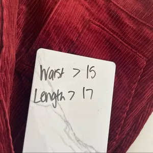 H&M Corduroy Maroon Skirt thumbnail 3