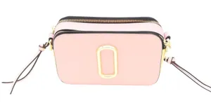 Snapshot Camera Bag Pink Yellow Saffiano Leather Crossbody Bag thumbnail 1