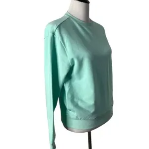 Fila Womens French Terry Crewneck Sweatshirt Size S Pastel Mint Green Pullover thumbnail 4