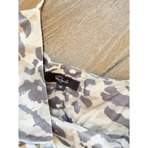 Rails Paola Top Womens Grey Zebra Animal Print XS thumbnail 3