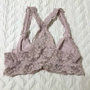Light Pink Aerie Lace Floral Bralette thumbnail 4