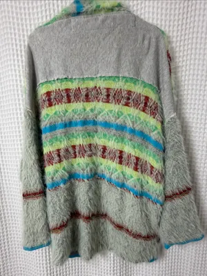 Free People Fair Weather Cardigan Mint Haze Combo XS thumbnail 10