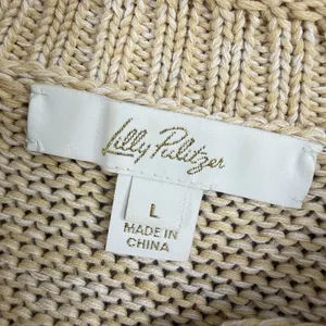 Lilly Pulitzer Size-L Womens Bayport Sweater Sand Bar Marl thumbnail 3