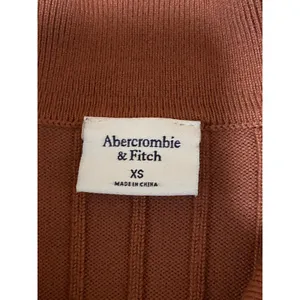 Abercrombie & Fitch Brown Long Sleeve Ribbed Knit Full Zip Collar Sweater Top XS thumbnail 4