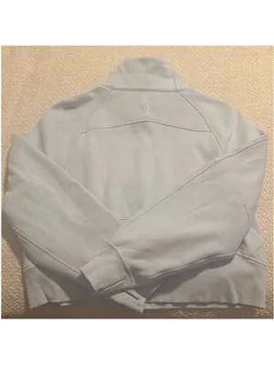 Lululemon Oversized Funnel Neck Scuba Half-Zip in Windmill - Size: XS/S thumbnail 3