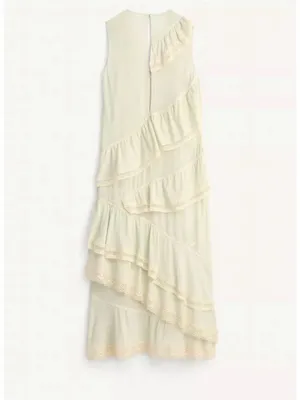 Zara limited edition ruffle maxi dress thumbnail 7